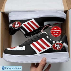 San Francisco 49ers Black Personalized 3D Air Force Shoes AF1 Shoes Sneakers Product Photo 3