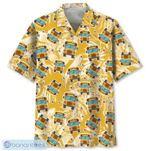 School Bus Tropical Aloha 3D Hawaiian Shirt Summer Gift For Men and Women Product Photo 1