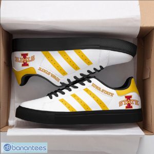 Iowa State Cyclones Football Low Top Skate Shoes For Men And Women Yellow Striped Product Photo 2