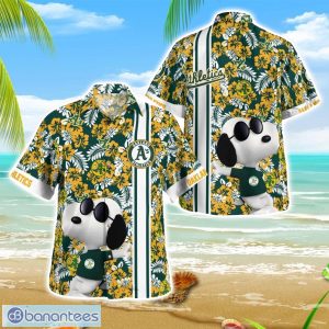 Oakland Athletics Snoopy Tropical Hawaiian Shirt Summer Gift Beach Shirt Men Women Shirt Product Photo 1