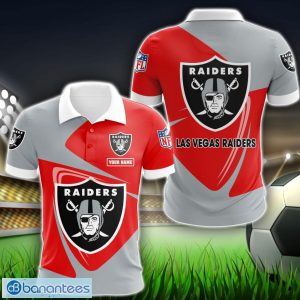 Las Vegas Raiders Big Logo Team 3D Polo Shirt Sport Gift For Men Women Product Photo 1