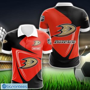 Anaheim Ducks Big Logo Team 3D Polo Shirt Sport Gift For Men Women Product Photo 1