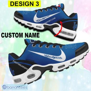 Custom Name MLB Los Angeles Dodgers Air Cushion Sport Shoes Design Logo Gift TN Sneaker Fans - Style 3 MLB Los Angeles Dodgers Air Cushion Sport Shoes Personalized