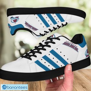 Colorado Avalanche Low Top Skate Shoes Stan Smith For Men And Women Blue Striped Product Photo 4