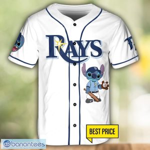 Tampa Bay Rays Lilo and Stitch 3D Baseball Jersey Shirt For Men And Women Custom Name Number Product Photo 2