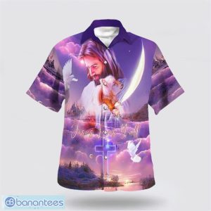 Jesus Loves Y’all Jesus And Lamb Hawaiian Shirt Summer Gift For Men And Women Product Photo 1