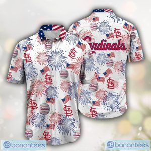 Louis Cardinals MLB Happy 4th Of July USA Hawaiian Shirt 3D Printed Aloha Holiday Gift Product Photo 1