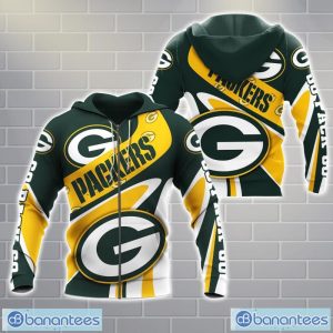 Green Bay Packers 3D Hoodie Zip Hoodie For Fans All Over Printed Unisex Hoodie Product Photo 2
