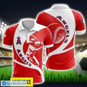 Los Angeles Angels 3D Polo Shirt For Team New Trending Gift Product Photo 1