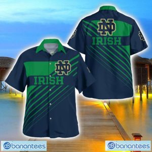 Notre Dame Fighting IrishHawaii Shirt 3D Full Printed Beach Shirt For Men And Women Product Photo 1