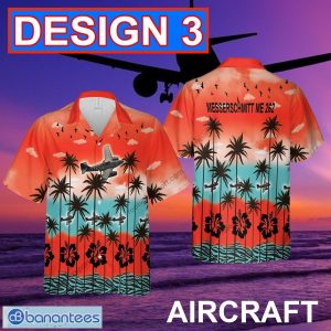 Messerschmitt Me 262 Aircraft AOP Hawaiian Shirt Red Color For Beach - Messerschmitt Me 262 Aircraft Hawaiian Shirt Multi Design 3