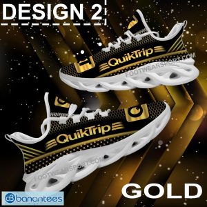 Quiktrip Max Soul Shoes Gold, Diamond, Silver All Over Print Branding Running Sneaker Gift - Brand Quiktrip Max Soul Shoes Style 2
