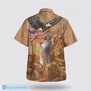 Jesus Pray Lion Cross Hawaiian Shirt Summer Gift For Men And Women Product Photo 2
