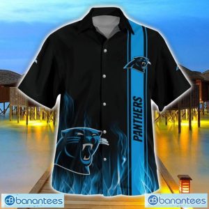 Carolina Panthers Flame Designs 3D Hawaiian Shirt Special Gift For Fans Product Photo 1
