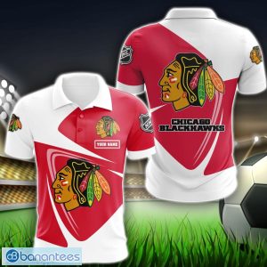 Chicago Blackhawks Big Logo Team 3D Polo Shirt Sport Gift For Men Women Product Photo 1