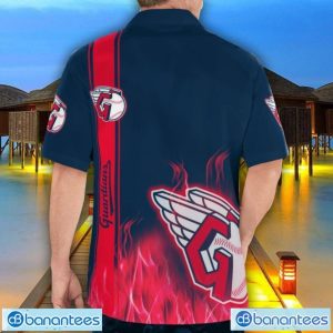 Cleveland Guardians Flame Designs 3D Hawaiian Shirt Special Gift For Fans Product Photo 2