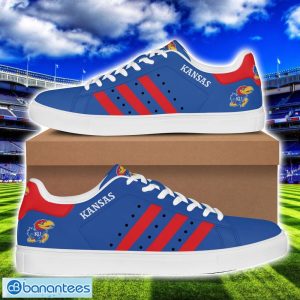 Kansas Jayhawks Football Low Top Skate Shoes For Men And Women Blue Shoes Product Photo 1