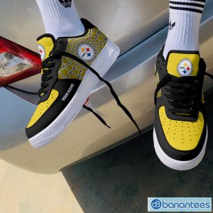 Pittsburgh Steelers Custom Name Air Force Shoes Sneakers Design Trend Limited For Fans AF1 Shoes Product Photo 2