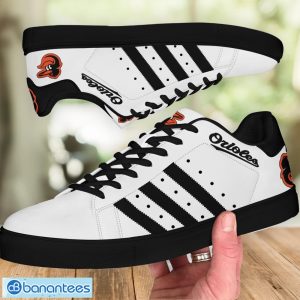 Baltimore Orioles Stan Smith Low Top Skate Shoes Black Striped Product Photo 4