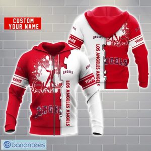 Los Angeles Angels AOP Hoodie Custom Name Unisex Hoodie Zip Hoodie For Men And Women Product Photo 1