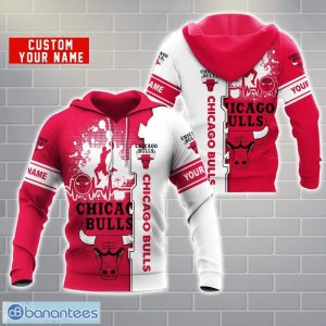 Chicago Bulls AOP Hoodie Custom Name Unisex Hoodie Zip Hoodie For Men And Women Product Photo 2