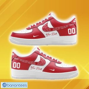 Boston Red Sox MLB Air Force Shoes New Custom Number And Name Gift Sneaker - Boston Red Sox Air Force Shoes Personalized Photo 1