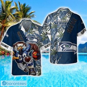 Seattle Seahawks Mascot Team 3D Hawaiian Shirt Sport Fans Summer Gift Product Photo 1
