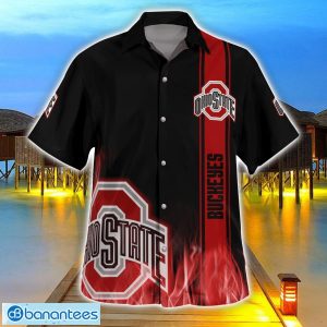 Ohio State Buckeyes Flame Designs 3D Hawaiian Shirt Special Gift For Fans Product Photo 1