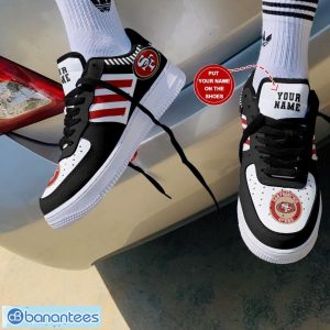 San Francisco 49ers Black Personalized 3D Air Force Shoes AF1 Shoes Sneakers Product Photo 1