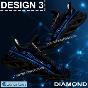 Milwaukee Tool Max Soul Shoes Gold, Diamond, Silver All Over Print Luxury Running Sneaker Gift - Brand Milwaukee Tool Max Soul Shoes style 3