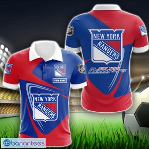 New York Rangers Big Logo Team 3D Polo Shirt Sport Gift For Men Women Product Photo 1