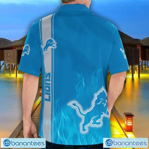 Detroit Lions Flame Designs 3D Hawaiian Shirt Special Gift For Fans Product Photo 2