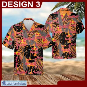 Red Bull Vacation Wear Brand New AOP Hawaiian Shirt Retro Vintage For Men And Women - Brand Style 3 Red Bull Hawaiin Shirt Design Pattern