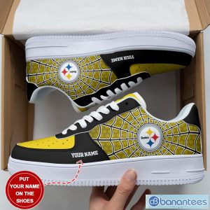 Pittsburgh Steelers Custom Name Air Force Shoes Sneakers Design Trend Limited For Fans AF1 Shoes Product Photo 3