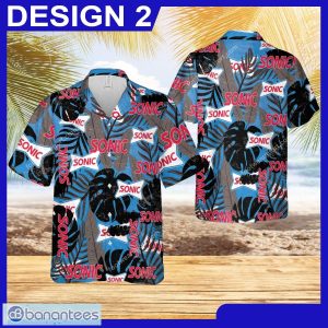 Sonic Drive In Unique Logo All Over Print Hawaiian Shirt Retro Vintage Gift For Fans - Brand Style 2 Sonic Drive In Hawaiin Shirt Design Pattern