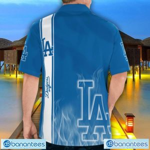 Los Angeles Dodgers Flame Designs 3D Hawaiian Shirt Special Gift For Fans Product Photo 2