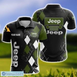 Jeep Caro And Logo 3D Polo Shirt For Men Limited Custom Name Product Photo 1