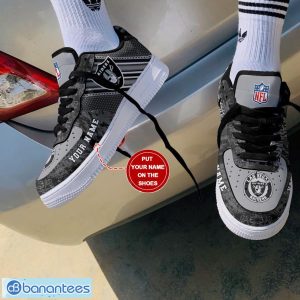 Las Vegas Raiders Custom Name 3D Air Force Shoes AF1 Shoes Sneakers Design Trend Limited For Fans Product Photo 1