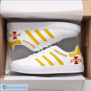 Iowa State Cyclones Football Low Top Skate Shoes For Men And Women Yellow Striped Product Photo 1
