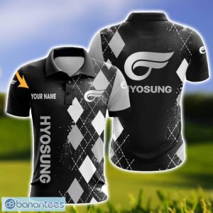 Hyosung Caro And Logo 3D Polo Shirt For Men Limited Custom Name Product Photo 1