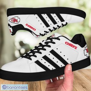 Kansas City Chiefs Low Top Skate Shoes Stan Smith Black Striped Product Photo 4