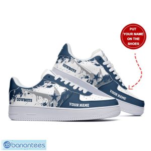 Dallas Cowboys Personalized Name 3D Air Force Shoes AF1 Shoes New Trending Sneakers Shoes Sport Lover Gift Product Photo 2
