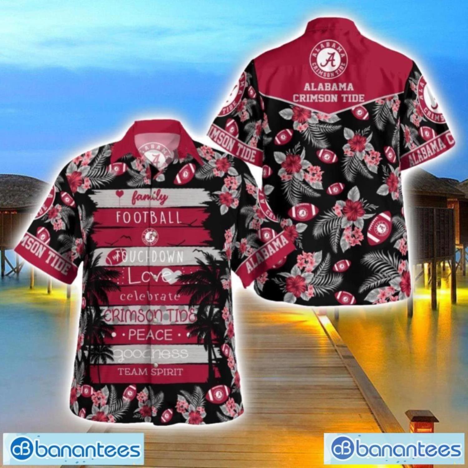 alabama crimson tide family football lover hawaiian shirt beach shirt for family gift image Alabama Crimson Tide Family Football Lover Hawaiian Shirt Beach Shirt For Family Gift Product Photo 1
