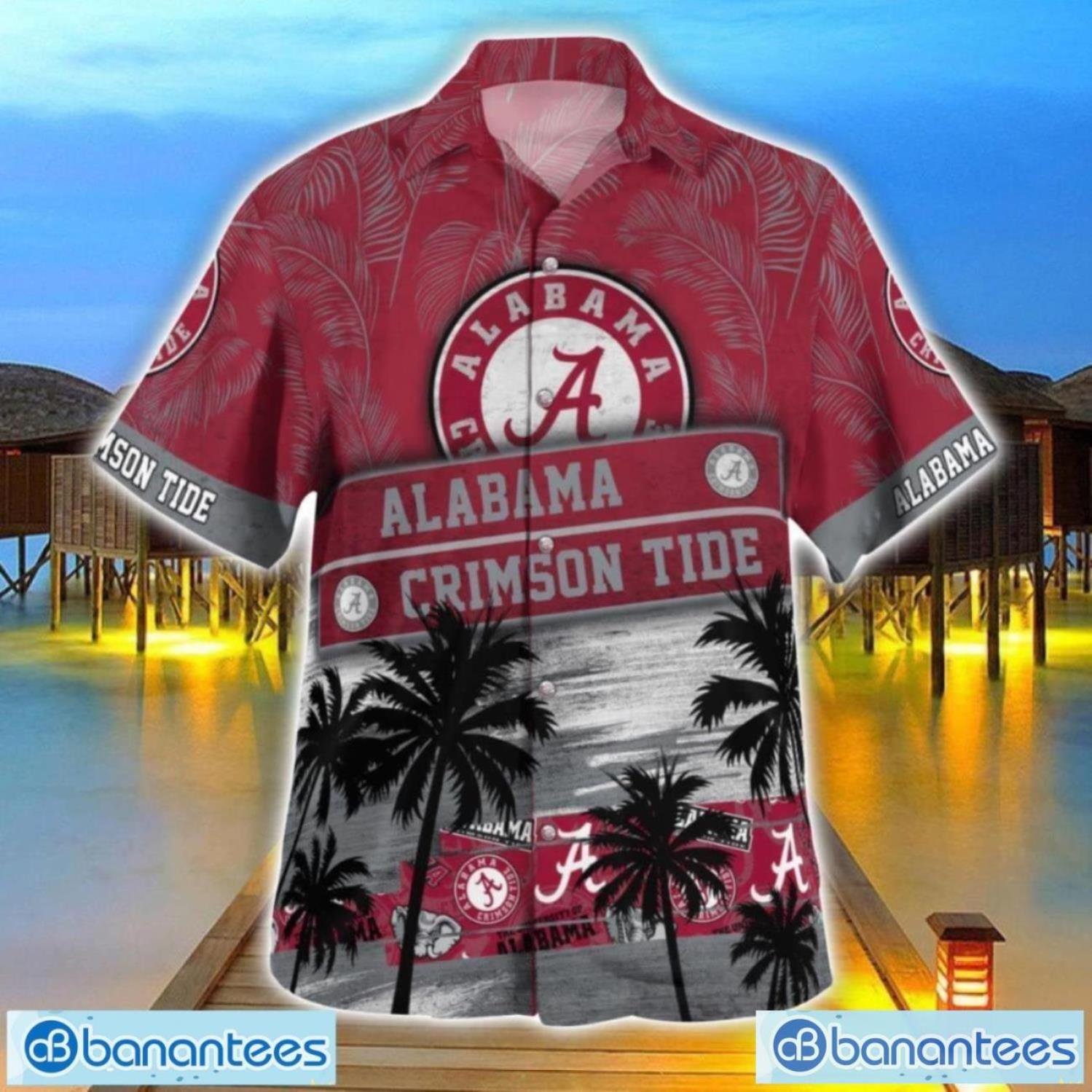 alabama crimson tide logo team tropical coconut hawaii shirt for men and women 2 image Alabama Crimson Tide Logo Team Tropical Coconut Hawaii Shirt For Men And Women Product Photo 3