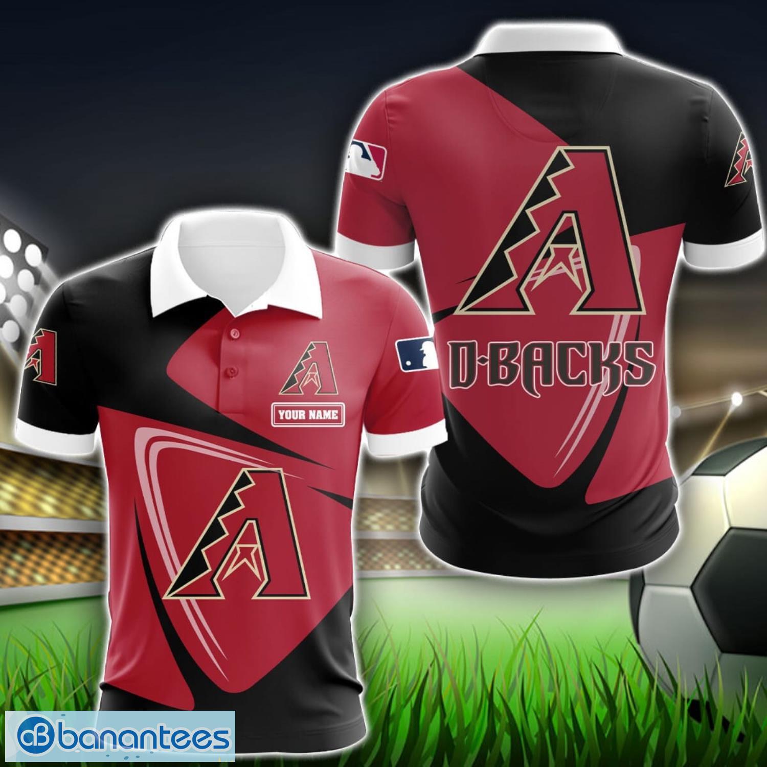 arizona diamondbacks big logo team 3d polo shirt sport gift for men women image Arizona Diamondbacks Big Logo Team 3D Polo Shirt Sport Gift For Men Women Product Photo 1