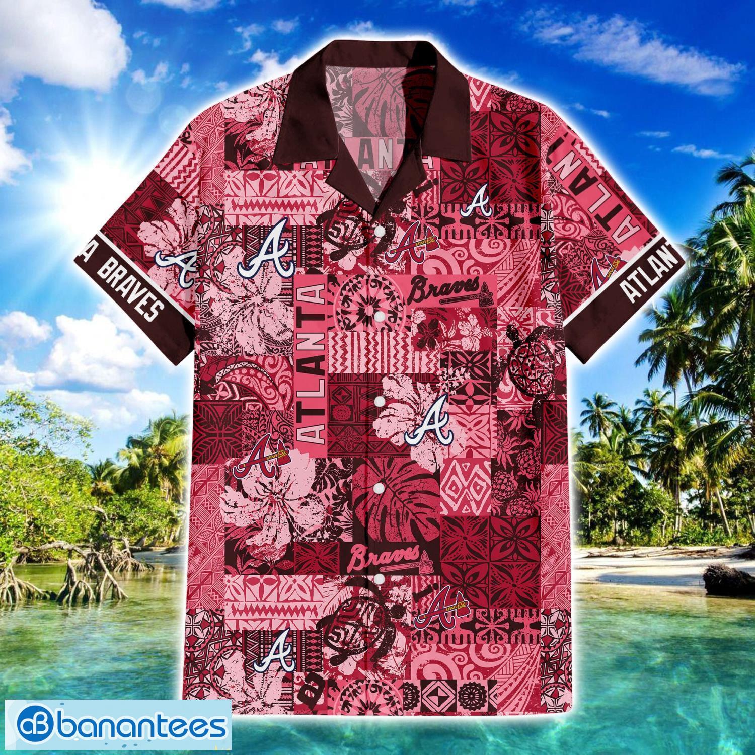 Atlanta Braves MLB Team Logo Shirt Beach Lover Gift Hawaiian Shirt Men Women Beach Shirt Product Photo 1
