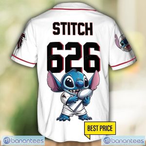 Atlanta Falcons Lilo and Stitch Champions White Baseball Jersey Shirt For Fans Unique Gift Custom Name Number Product Photo 3
