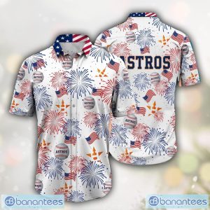 Houston Astros MLB Happy 4th Of July USA Hawaiian Shirt 3D Printed Aloha Holiday Gift Product Photo 1