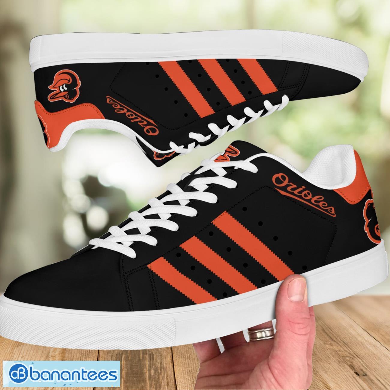baltimore orioles stan smith low top skate shoes trending sport team gift 1 image Baltimore Orioles Stan Smith Low Top Skate Shoes Trending Sport Team Gift Product Photo 2