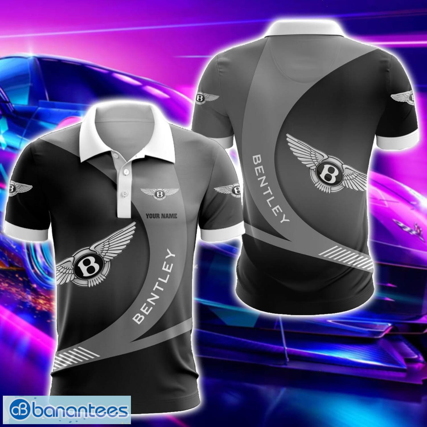 Bentley car logo 3d polo shirt gift ideas for men banantees